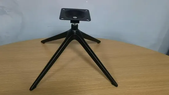 Strong Aluminum Material Black Base Furniture for Swivel Chairs Leg Office Chair Base 4 Leg Casting Aluminum in 810 Diameter Sofa Legs 