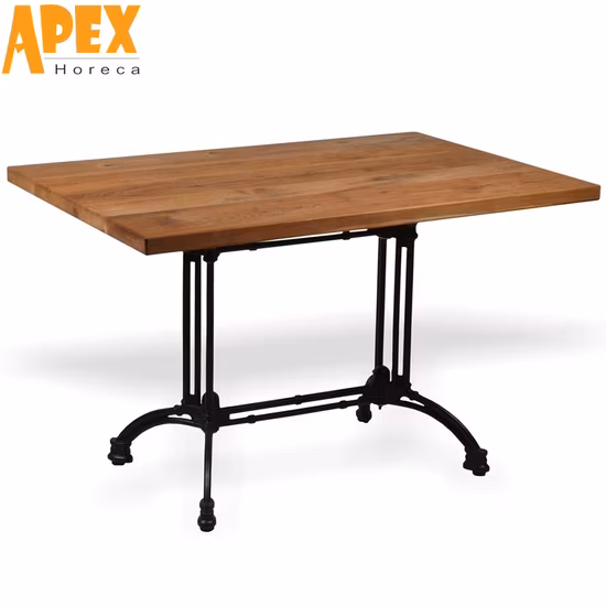 Outdoor Furniture Pedestal Steel Cast Industrial Cafe Coffee Table Bases for Restaurant