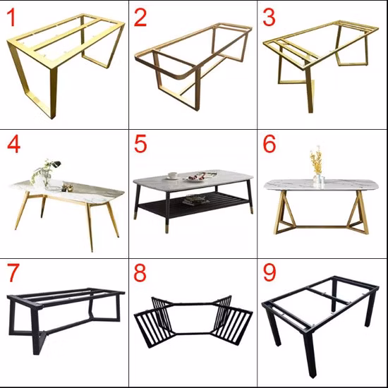 OEM Commercial Furniture Stainless Steel Coffee Table Base