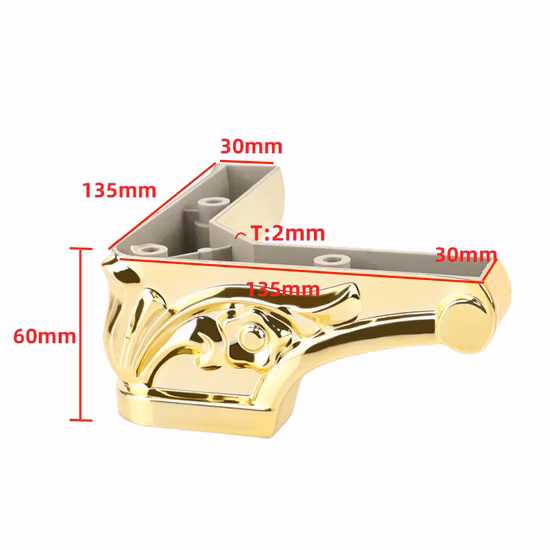 Wholesales Price Furniture Accessories Plastic Acrylic Brown Table Base Leg for Hotel Restaurant Wedding