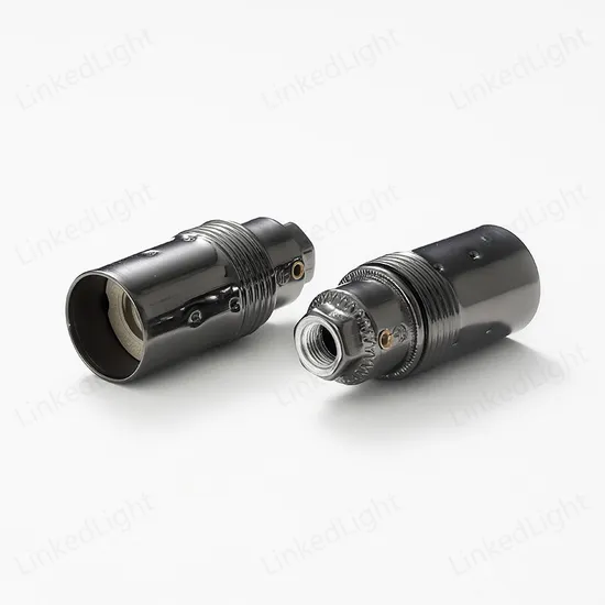 European Standard Chrome E14 Metal LED Holder Lamp Base 