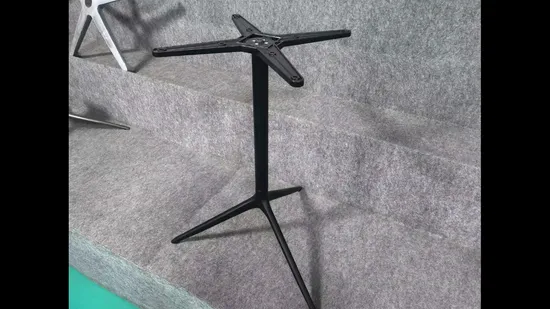 Swivel Table Base Three Legs Parts Heavy Duty 3 Star Chrome Finish Metal Iron Aluminum Office Chair Steel Base 