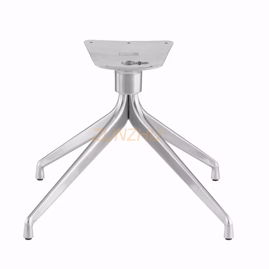 Modern Steel Dining Table Base with Turnable Plate Customized Restaurant Furniture Parts 720mm Brown Black/White/Polished Aluminum Feet Furniture Leg Chair Legs