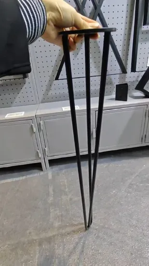 Hairpin Steel Stylish Design Metal Heavy Duty Furniture Accessories Dining Table Leg Computer Desk Hardware Base Kitchen Living Room Bedroom Study Table Leg 