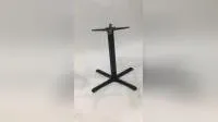 Black Powder Coated Cast Iron Bistro Table Bases for Sale 