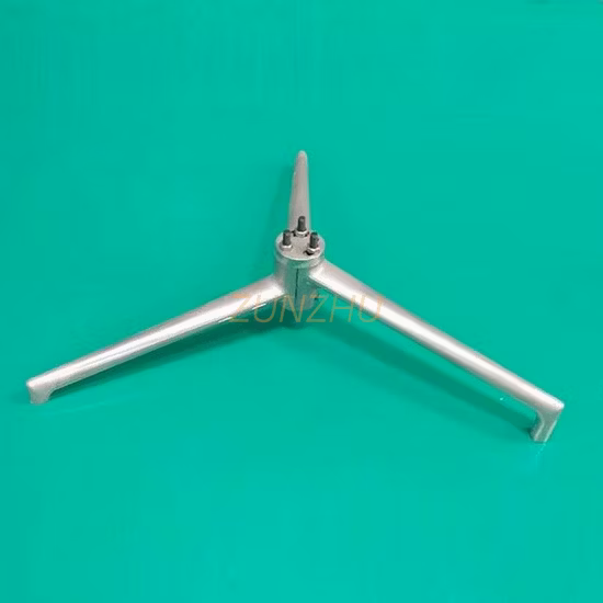 Heavy Duty Office Conference Table Silver Aluminum Iron Steel Metal Leg Base